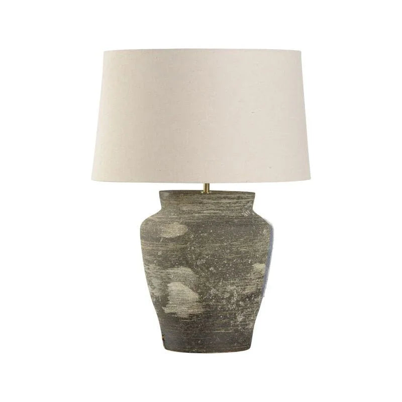 Riku Modern Japanese Artistry Indigo Glaze Table Lamp - LOOMLAN - Wildwood - Table Lamps
