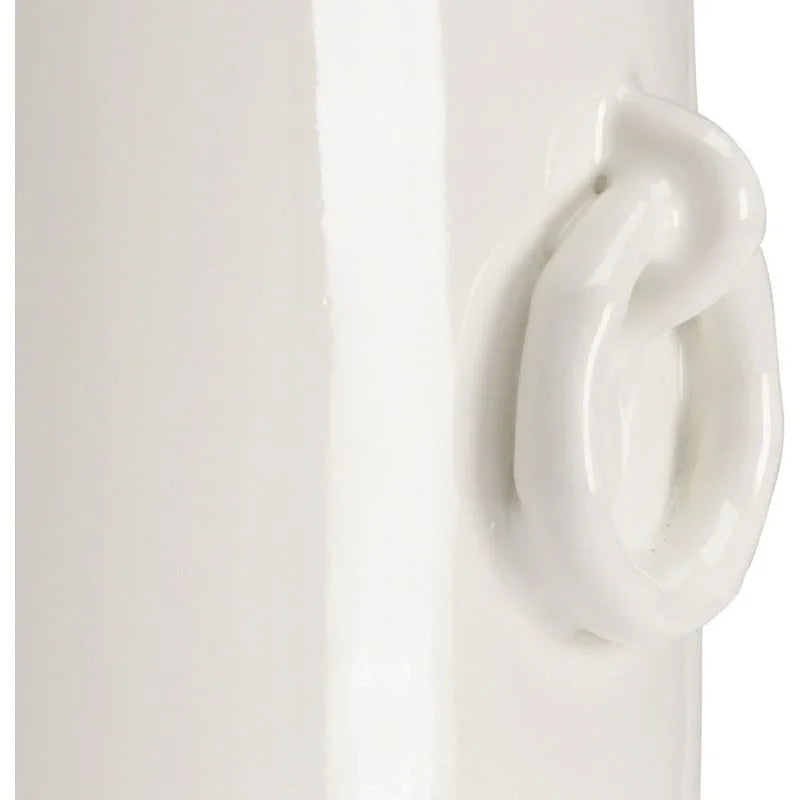 Ring Off - White Glazed Porcelain Vase - LOOMLAN - Chelsea House - Vases & Jars
