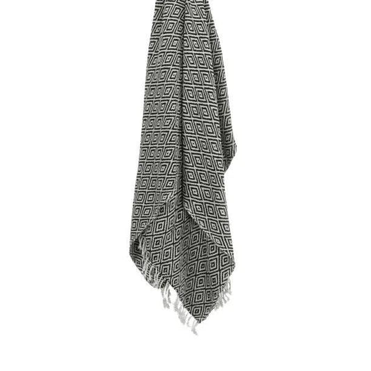 LOOMLAN Rio Diamond Pattern Cotton Throw Blanket