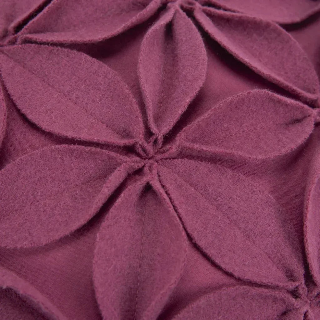 Riona Textured Floral Throw Pillow For Couch - LOOMLAN - LOOMLAN - Throw Pillows