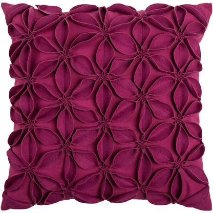 Riona Textured Floral Throw Pillow For Couch - LOOMLAN - LOOMLAN - Throw Pillows