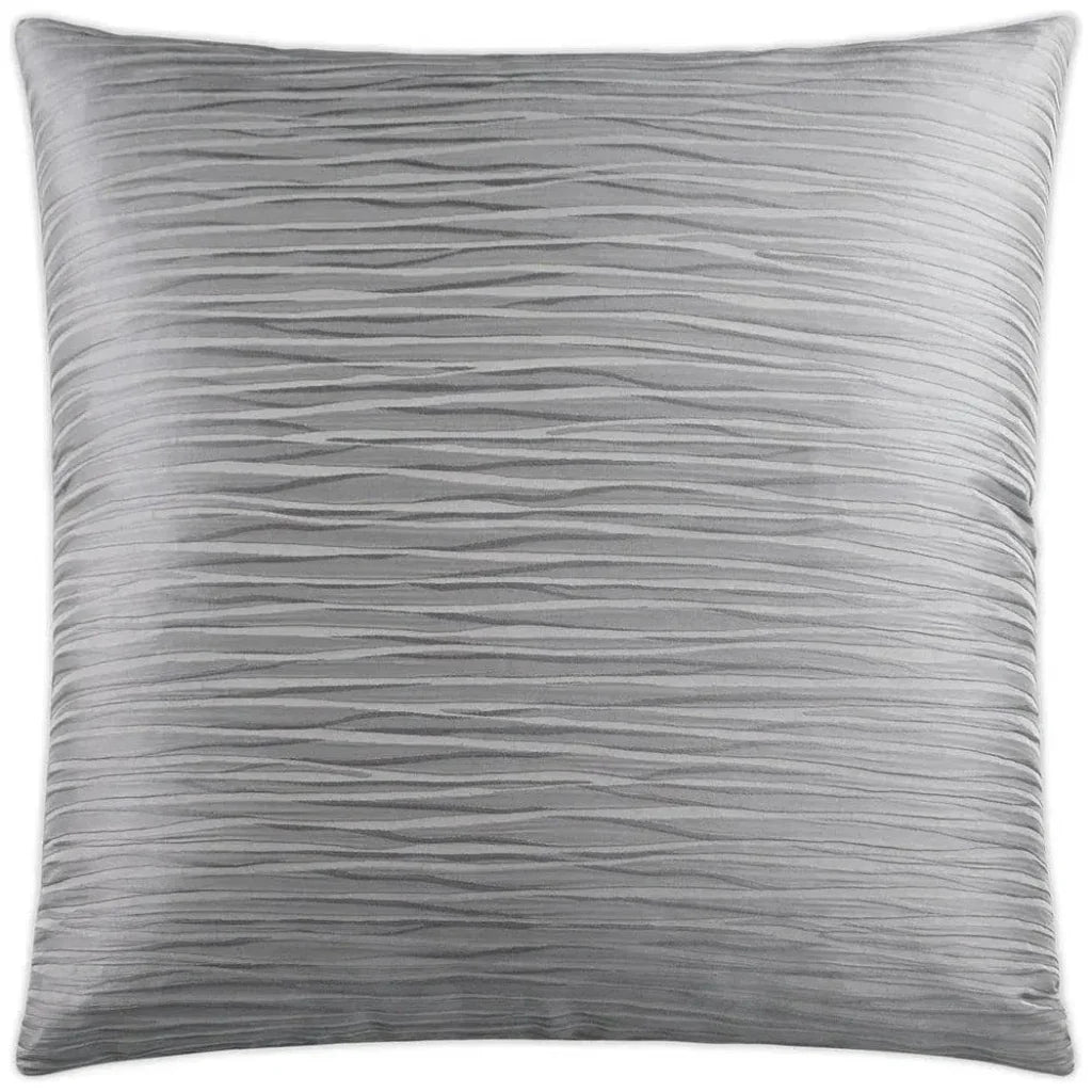Ripple Iron Grey Throw Pillow With Insert - LOOMLAN - D.V. Kap - Throw Pillows