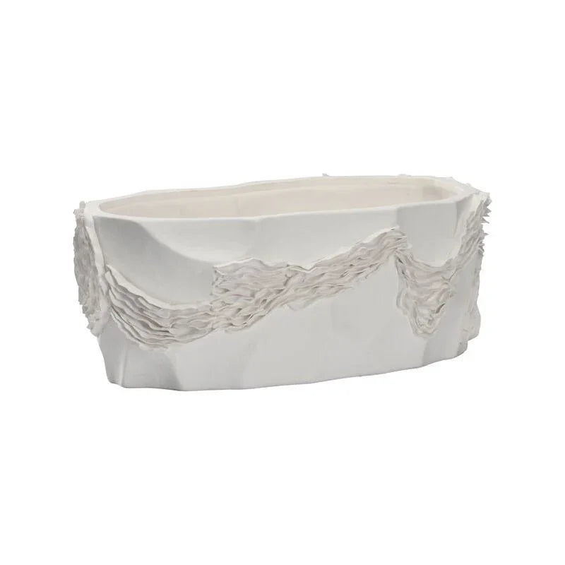 Ripple Organic Shape Ceramic Bowl - LOOMLAN - Chelsea House - Boxes & Bowls