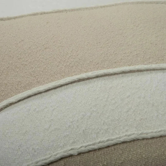 Rita Striped Ivory White Throw Pillow - LOOMLAN - LOOMLAN - Throw Pillows