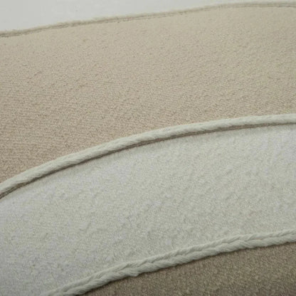 Rita Striped Ivory White Throw Pillow - LOOMLAN - LOOMLAN - Throw Pillows