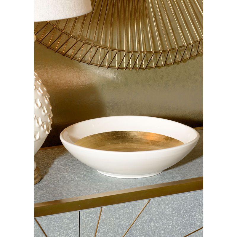 Ritrovo Ceramic White Bowl -- view 3