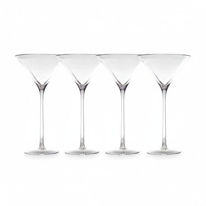 Abigails Ritz Martini Clear Glass (Set of 4)