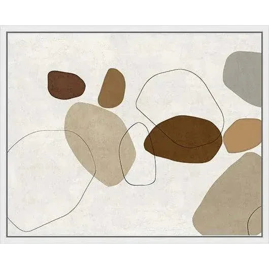River Stones IV d Canvas Wall Art For Living Room - LOOMLAN - LOOMLAN - Canvas Art