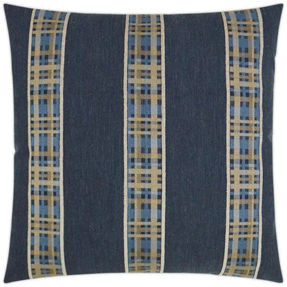 D.V. Kap Rivulet Denim Blue Throw Pillow With Insert