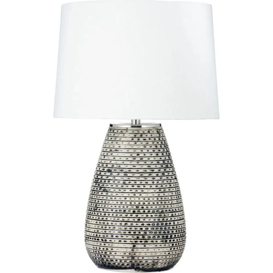 Rix Textured Brown Table Lamp - LOOMLAN - Bassett Mirror - Table Lamps