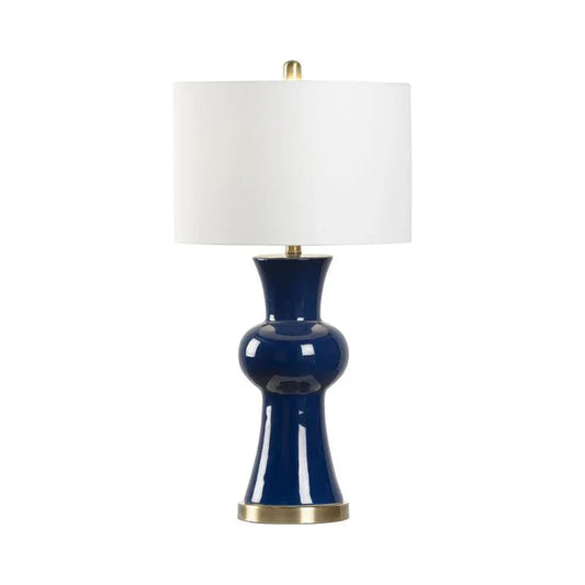 Rockport Beach Blue Ceramic Table Lamp - LOOMLAN - Chelsea House - Table Lamps