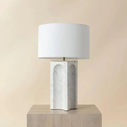 SUNPAN Rohe Table Lamp With Handcrafted Marble Base