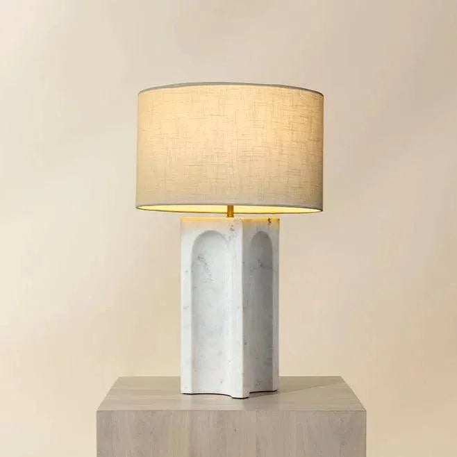 SUNPAN Rohe Table Lamp With Handcrafted Marble Base