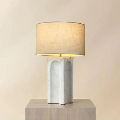 SUNPAN Rohe Table Lamp With Handcrafted Marble Base