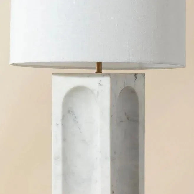 SUNPAN Rohe Table Lamp With Handcrafted Marble Base