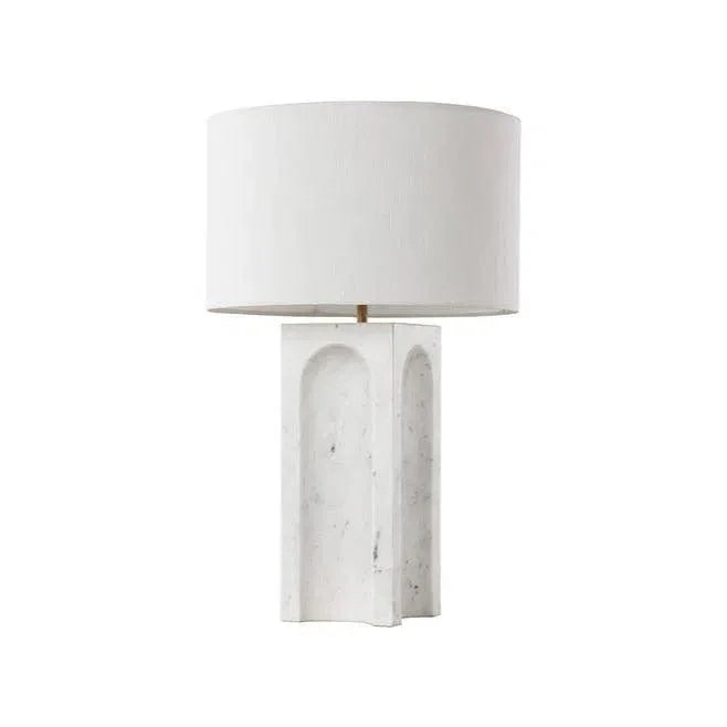 SUNPAN Rohe Table Lamp With Handcrafted Marble Base