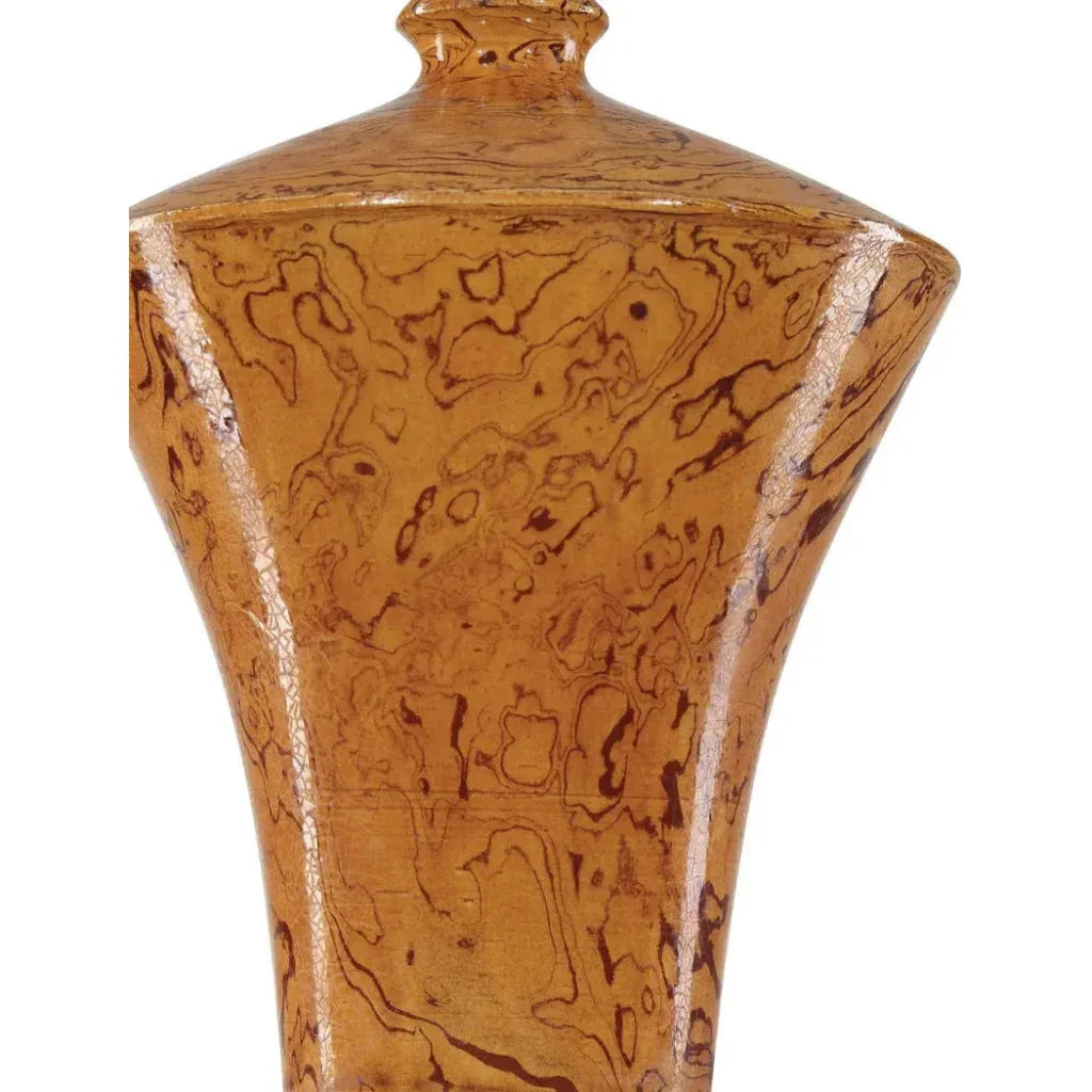 Romulus Porcelain Brown Vase Set of 5 - LOOMLAN - Currey & Co - Vases & Jars