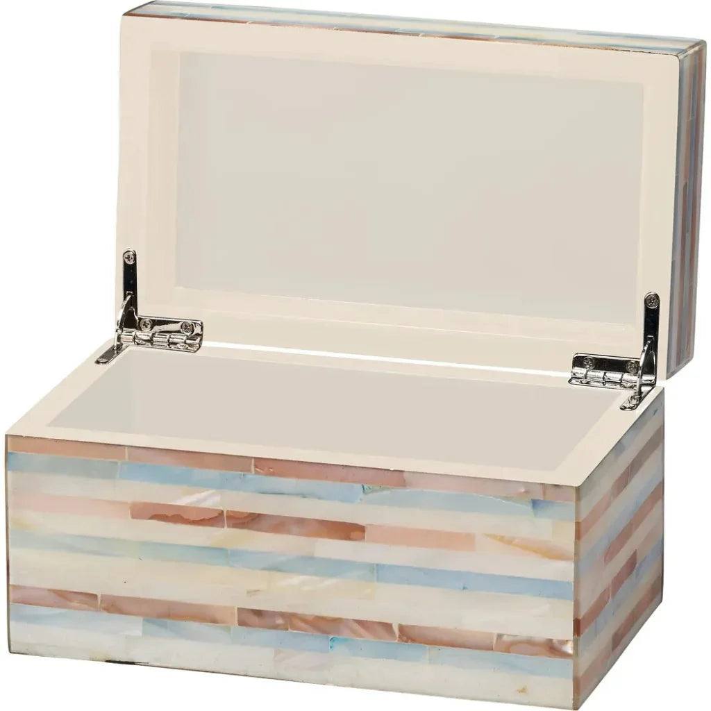 Roosevelt Mother Of Pearl Decorative Box - LOOMLAN - Jamie Young - Boxes & Bowls