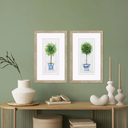 Rosemary Thyme Green Framed Wall Art 2PC -- view 2