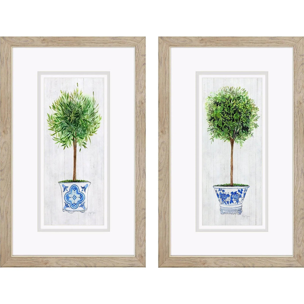 Rosemary Thyme Green Framed Wall Art 2PC