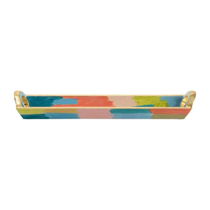 Rosie Hand - Painted Wood Tray - LOOMLAN - Chelsea House - Trays