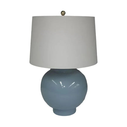 Round Ceramic Made Table Lamp - LOOMLAN - Wildwood - Table Lamps