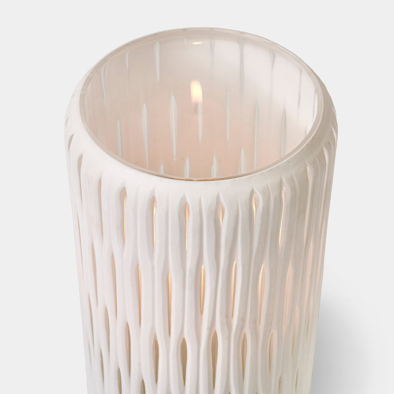 Rowan White Glass Hurricane