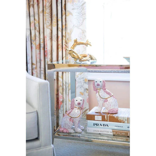 Roxie porcelain Made Twins Dogs Sculpture (Pr) - LOOMLAN - Chelsea House - Statues & Sculptures