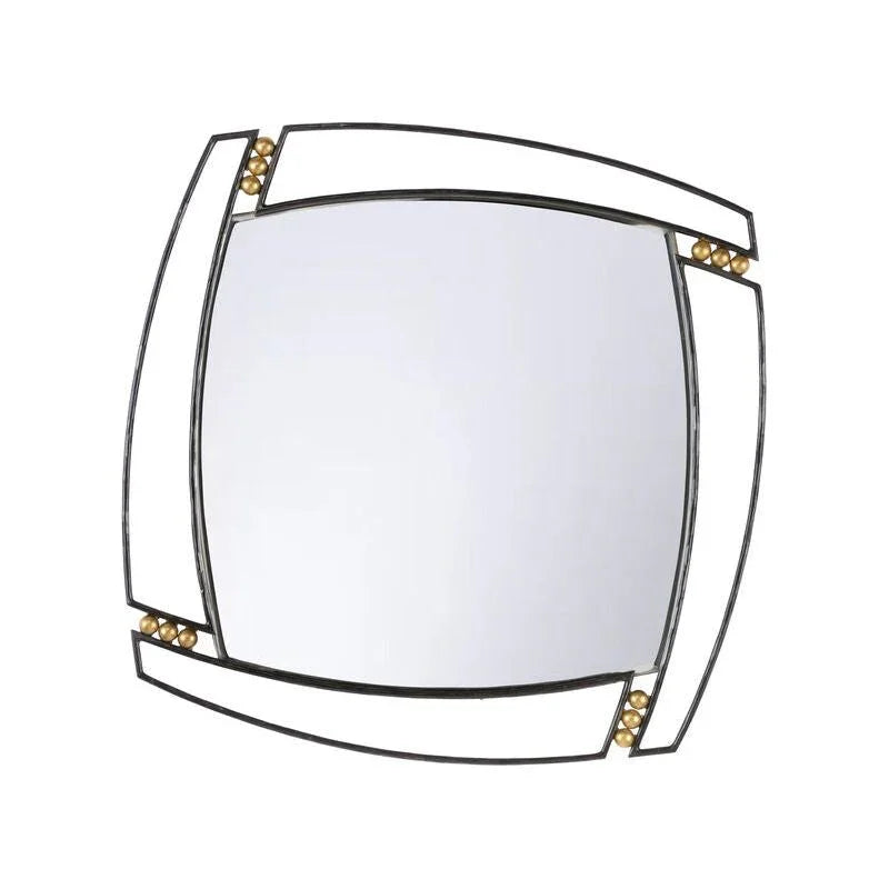 Roxy Iron Framed Wall Mirror - LOOMLAN - Wildwood - Wall Mirrors