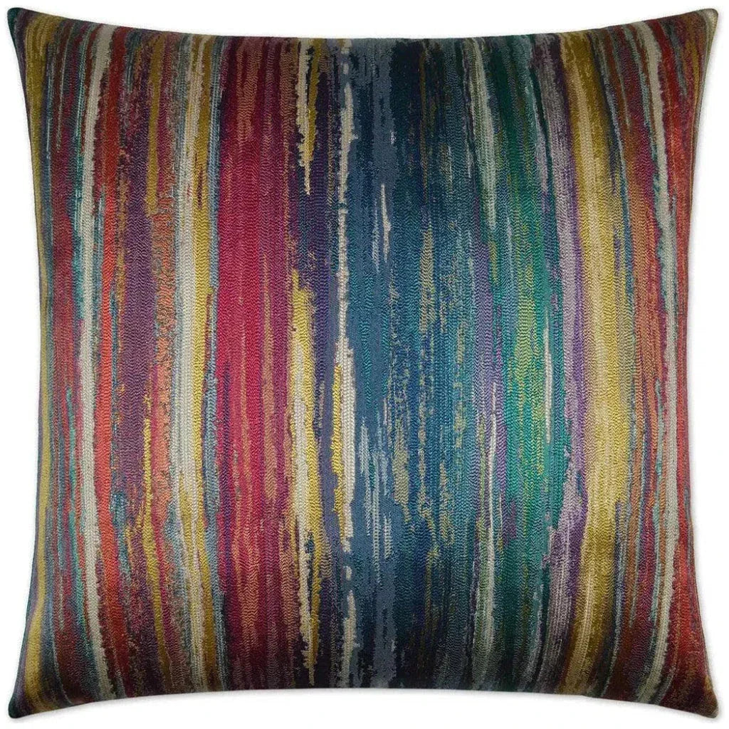Roy G Biv Carnival Stripes Large Throw Pillow Insert - LOOMLAN - D.V. Kap - Throw Pillows