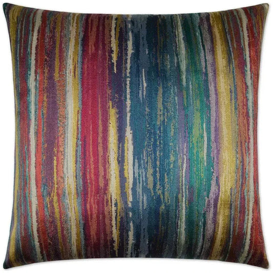 Roy G Biv Carnival Stripes Large Throw Pillow Insert - LOOMLAN - D.V. Kap - Throw Pillows