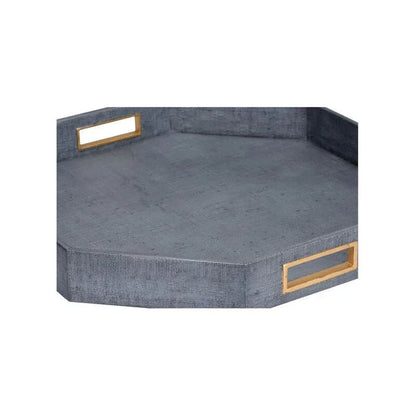 Royal Oak Raffa Made Blue Tray - LOOMLAN - Chelsea House - Trays