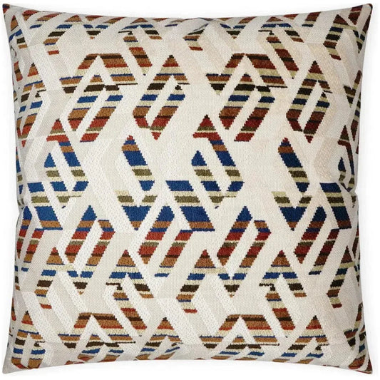 Rubicon Sierra Blue Red Brown Large Throw Pillow Insert - LOOMLAN - D.V. Kap - Throw Pillows