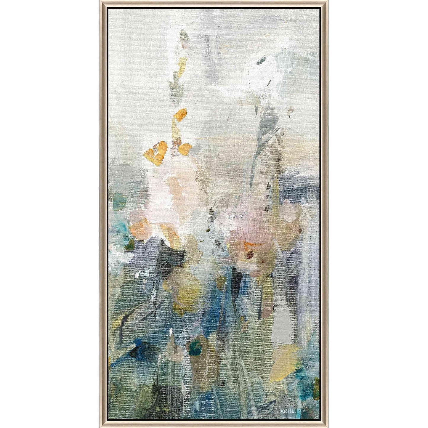 Rustic Garden Blue Canvas Art