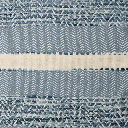 Sacred Valley Baltic Stripes Blue Large Throw Pillow - LOOMLAN - D.V. Kap - Throw Pillows
