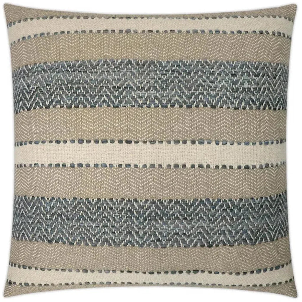 Sacred Valley Stripes Taupe Large Throw Pillow Insert - LOOMLAN - D.V. Kap - Throw Pillows