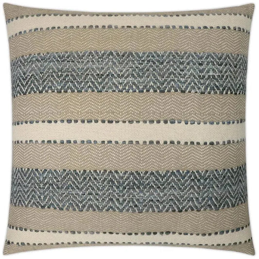 Sacred Valley Stripes Taupe Large Throw Pillow Insert - LOOMLAN - D.V. Kap - Throw Pillows