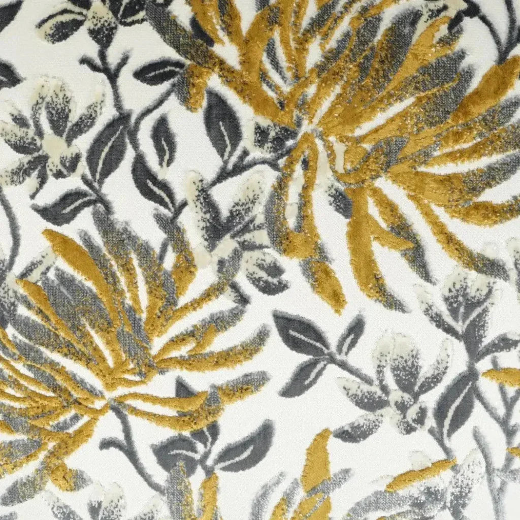 Sadah Mustard Floral Yellow Large Throw Pillow Insert - LOOMLAN - D.V. Kap - Throw Pillows