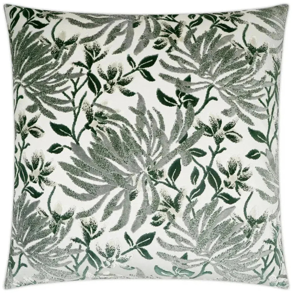Sadah Thyme Floral Green Grey Large Throw Pillow Insert - LOOMLAN - D.V. Kap - Throw Pillows