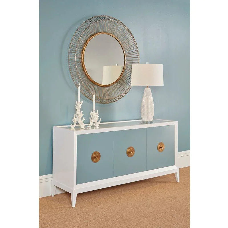 Saguaro Modern Ceramic With Gold Accent Table Lamp - LOOMLAN - Wildwood - Table Lamps