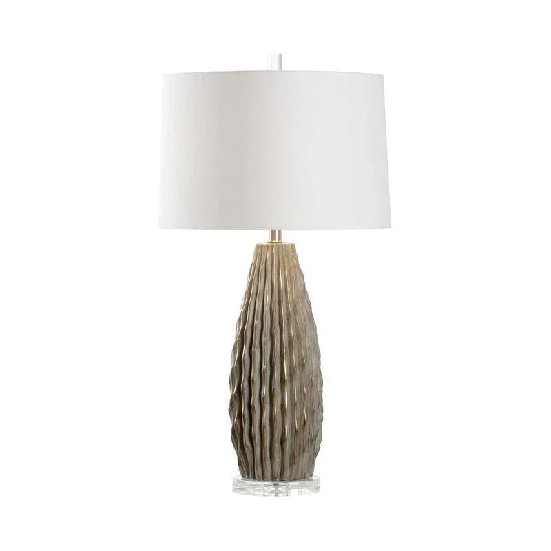 Saguaro Modern Ceramic With Gold Accent Table Lamp - LOOMLAN - Wildwood - Table Lamps