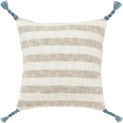 Sahara Khaki Throw Pillow With Down Insert - LOOMLAN - LOOMLAN - Throw Pillows