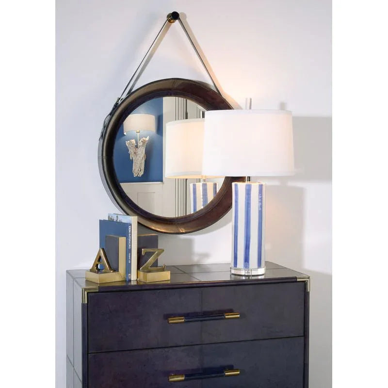 Sailor Stripe Hand Painted Ceramic Table Lamp - LOOMLAN - Wildwood - Table Lamps