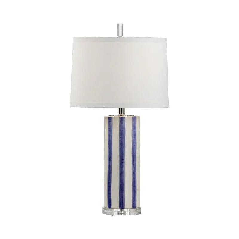 Sailor Stripe Hand Painted Ceramic Table Lamp - LOOMLAN - Wildwood - Table Lamps