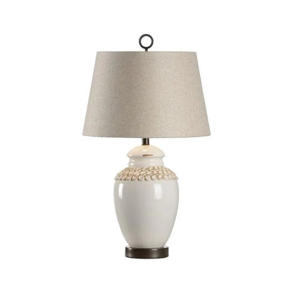 Salerno Glazed Italian Ceramic Table Lamp - LOOMLAN - Wildwood - Table Lamps