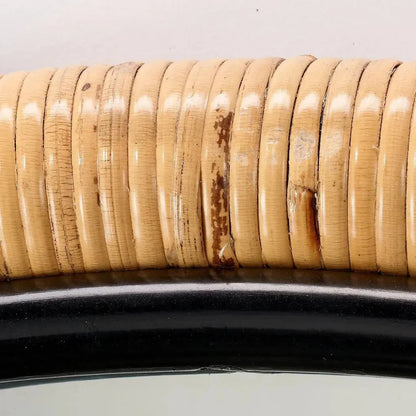 Saltwater Rattan d Vertical Floor Mirror-Floor Mirrors-Jamie Young-LOOMLAN