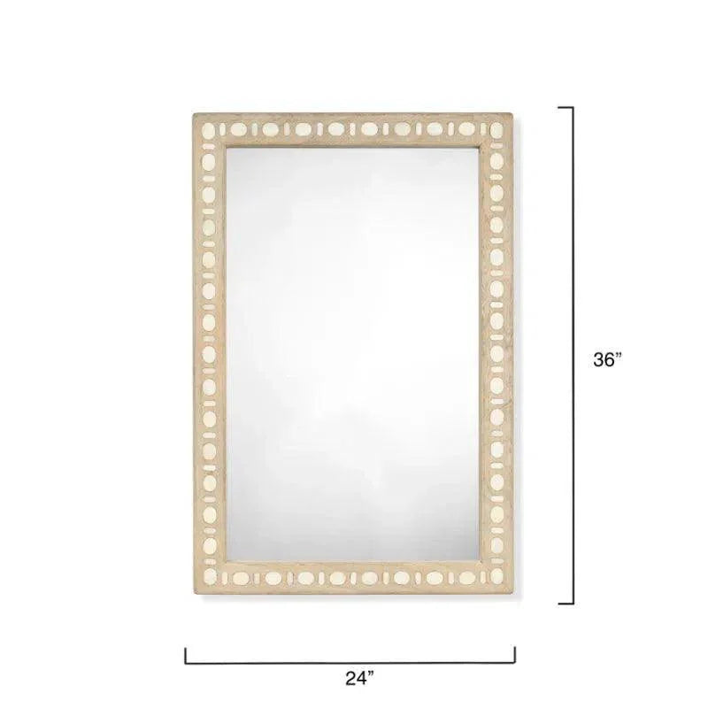 Sama Wood & Bone Inlay Mirror - LOOMLAN - Jamie Young - Wall Mirrors