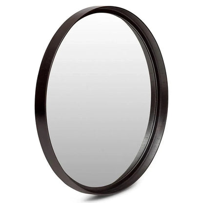 Samar Reclaimed Aluminum Round Mirror - LOOMLAN - Urbia - Wall Mirrors