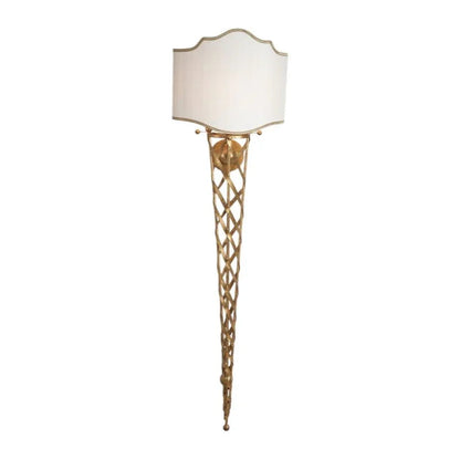 San Piero Golden Framed Tall Wall Sconce - LOOMLAN - Chelsea House - Wall Sconces