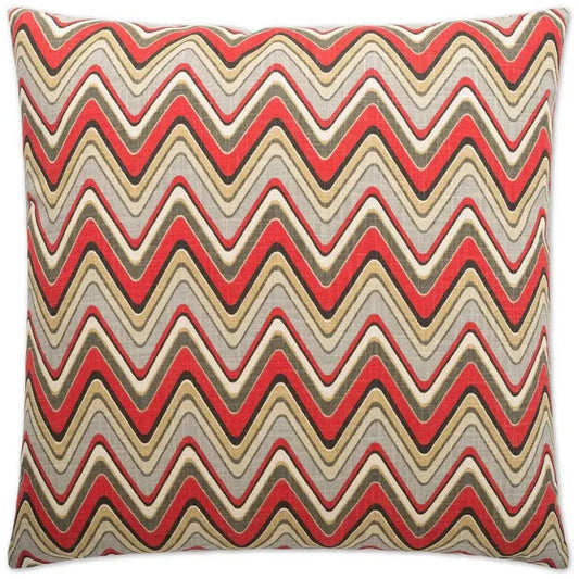 Sand Art Red Throw Pillow With Insert - LOOMLAN - D.V. Kap - Throw Pillows